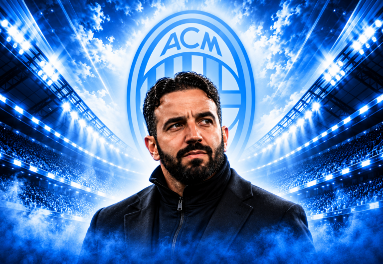 Ruben Amorim pensieroso sulla panchina del Milan